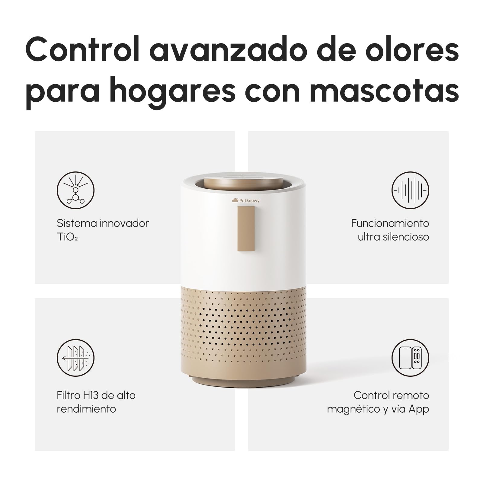 PetSnowy Purificador de aire