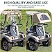 DRIVE UP Universal Golf Cart Rear Bag Rain Cover with Bracket Kit, Golf Cart Rain Cover Suitable for Most Yamaha Club Car EZGO Models, Beige