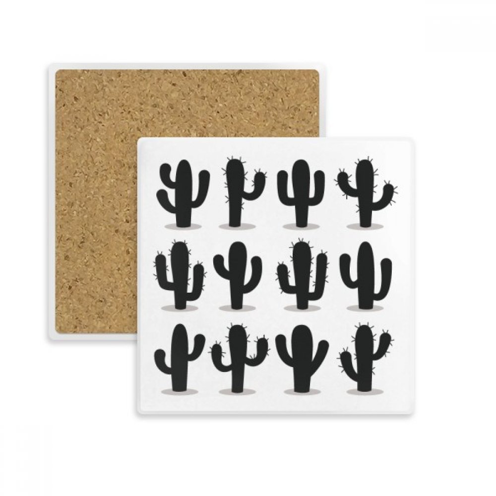 Pierre absorbante anti-goutte pour ce dessous de verre cactus imprimé