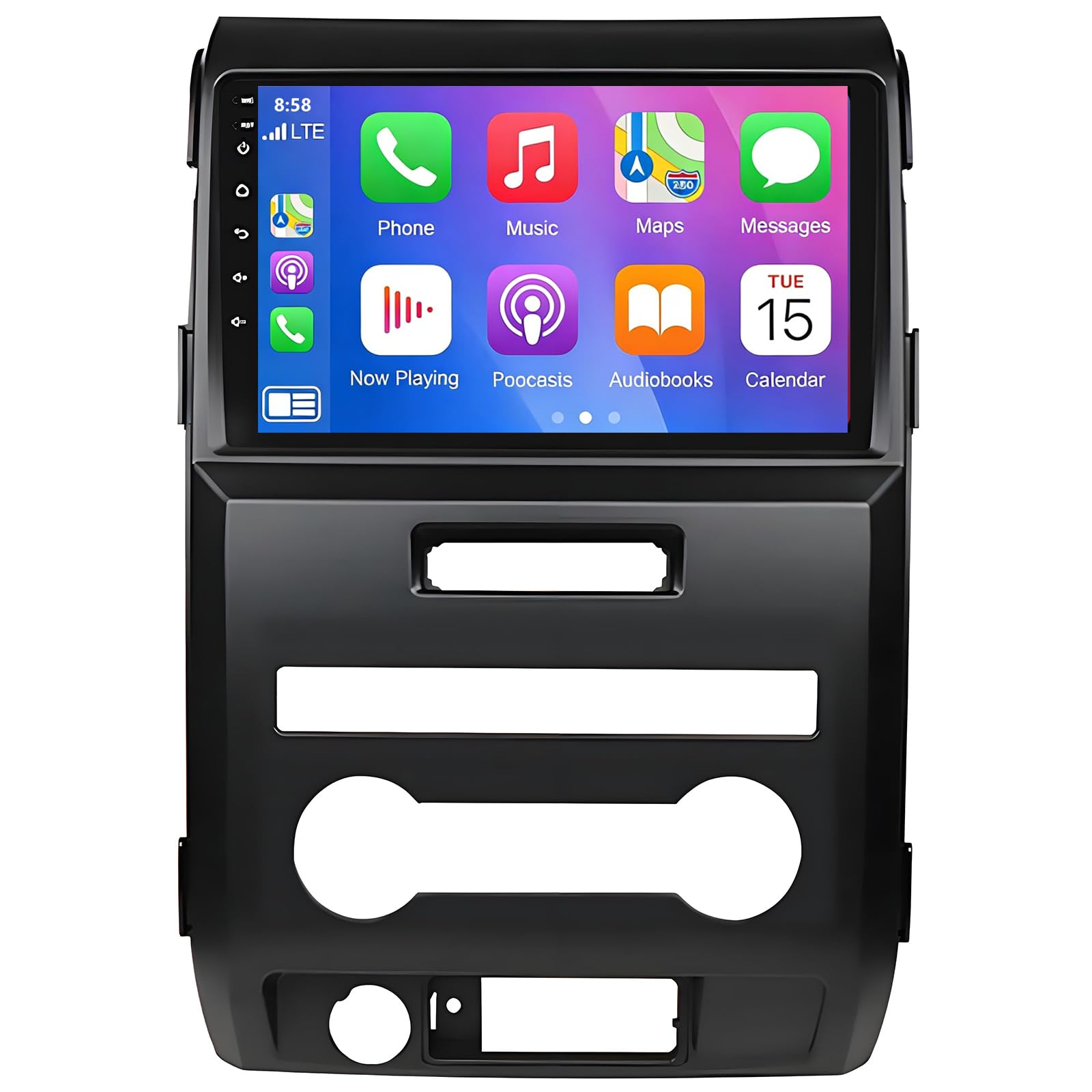 Photo 1 of for Ford F150 Radio Upgrade 2009-2014: 9 Inch Touchscreen Car Stereo with Wireless CarPlay & Android Auto - 4G+64G GPS Navigation Head Unit with Bluetooth WiFi