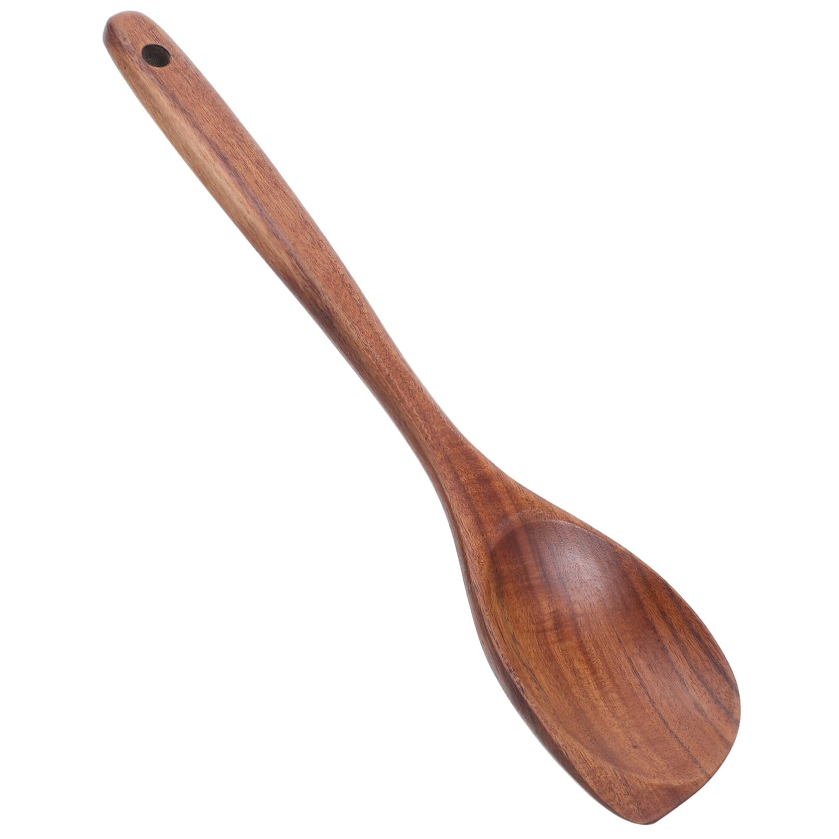 ABOOFAN 5 Piezas Cuchara De Bocina De Teca Japonesa Cucharón De Madera Para Cocinar Cuchara De Cocina De Madera Para Cocinar Mango Largo Marrón