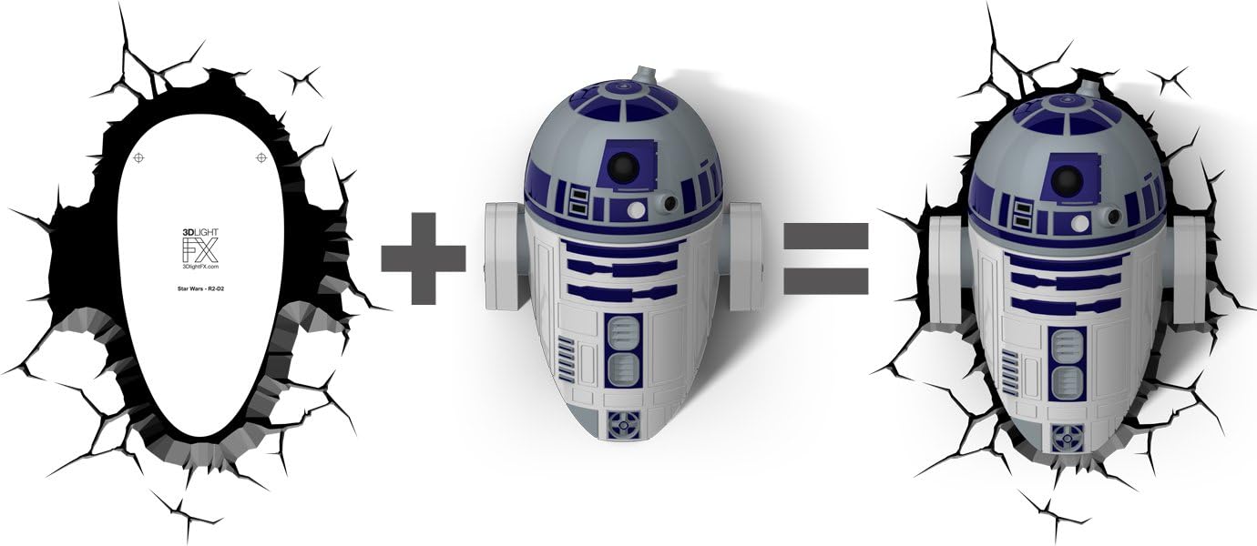 3DLightFX Star Wars R2-D2 3D Deco Light