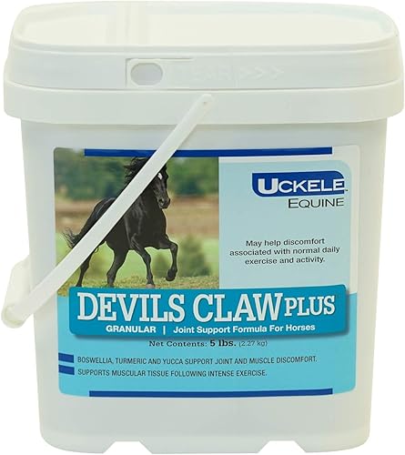 Uckele Devils Claw Plus Suplemento en polvo para caballo Suplemento equino de vitaminas y minerales 5 libras (lb)