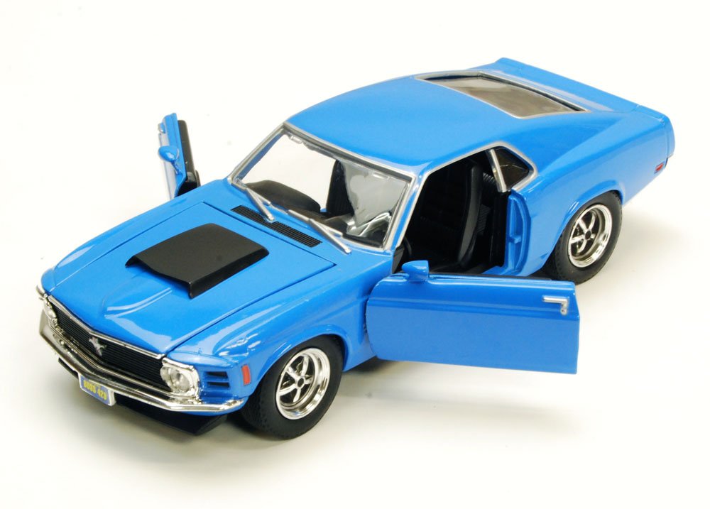 1970 Ford Mustang Boss 429, Blue – Motormax 73303 – 1/24 SCALE