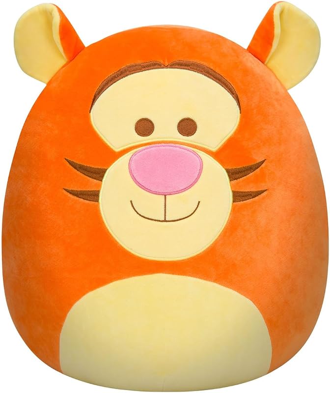 Squishmallows Oficial Kellytoy Pooh Bear Character Soft Squishy Peluche Animales de peluche (8 pulgadas, Tigger)