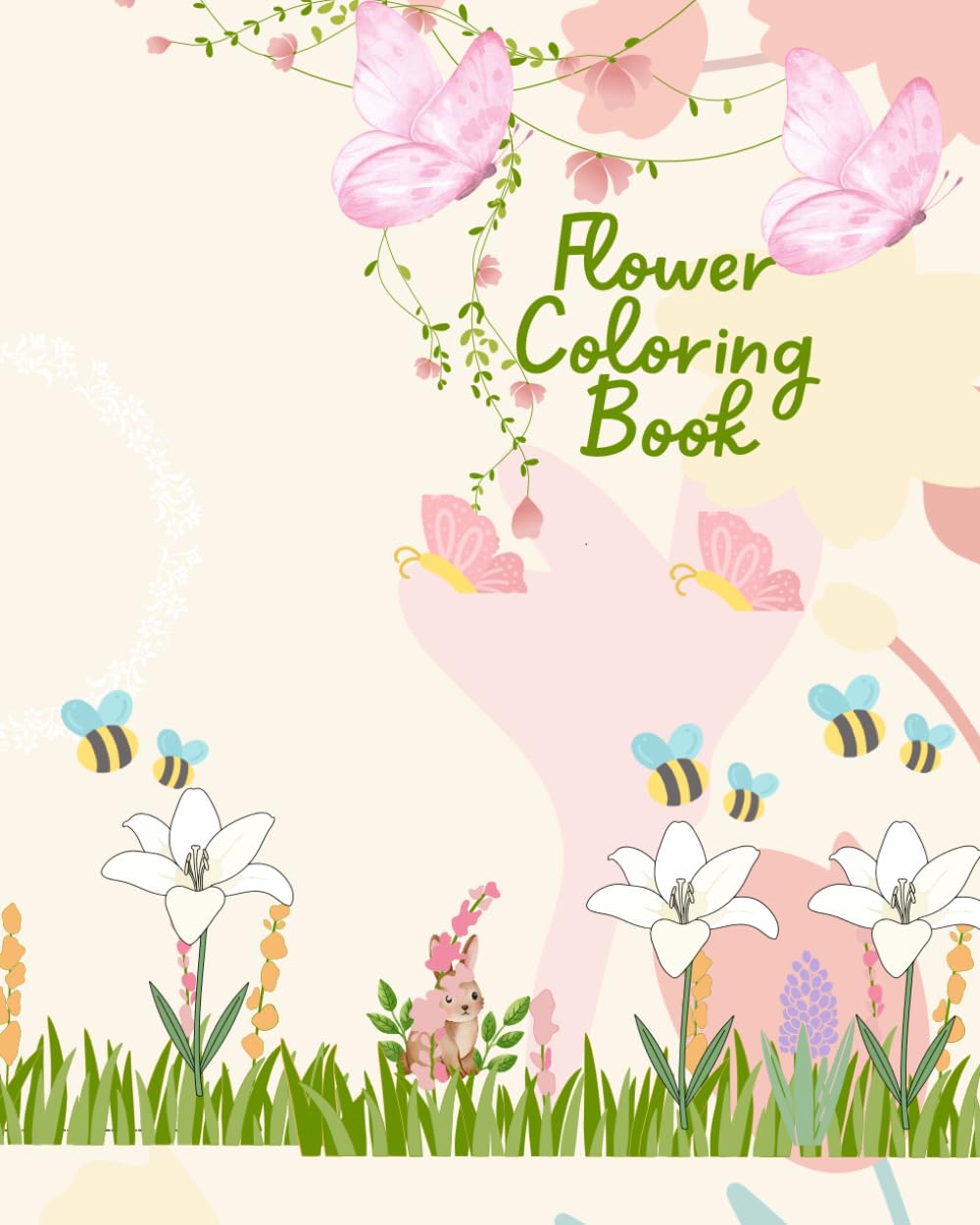 Flower coloring book: flower