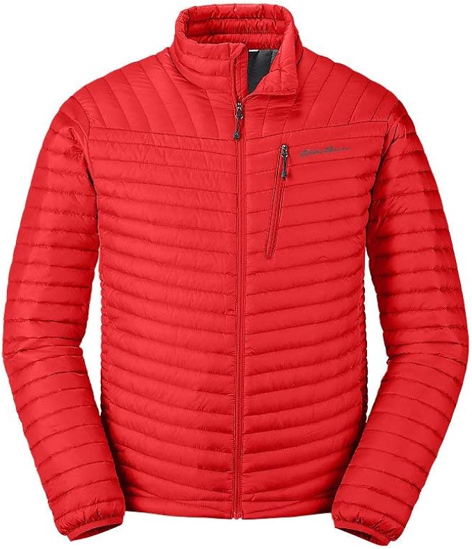 Eddie Bauer Men's MicroTherm 2.0 Down Jacket Pimento at Amazon Men’s
