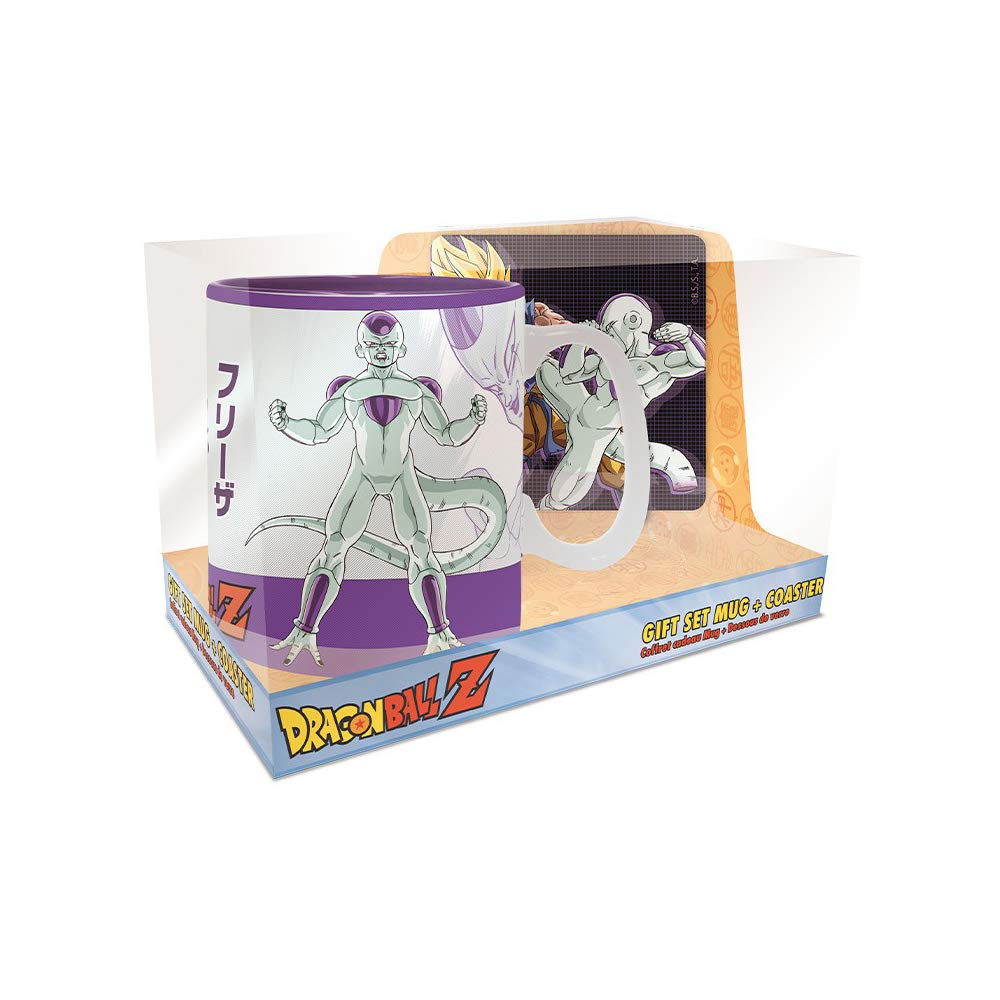 ABYstyle - Dragon Ball Z Gift Pack - King Size Mug 470ml + Keychain + Goku vs Frieza Coaster