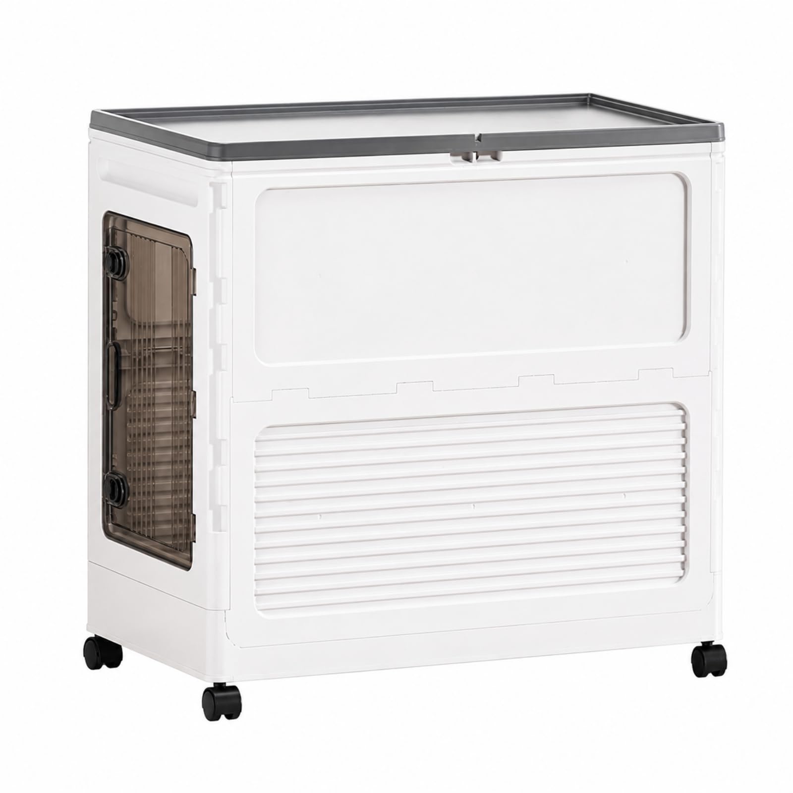 Armoire Rangement pr Vêtemen Gain Place Armoire en Polypropylène Résistant à la Pssière Caisse Pliable en Plastique