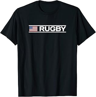 USA Flag Rugby T-Shirt