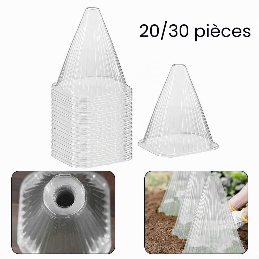 Lot de 30 cloches de jardin réutilisables pour protéger les plantes