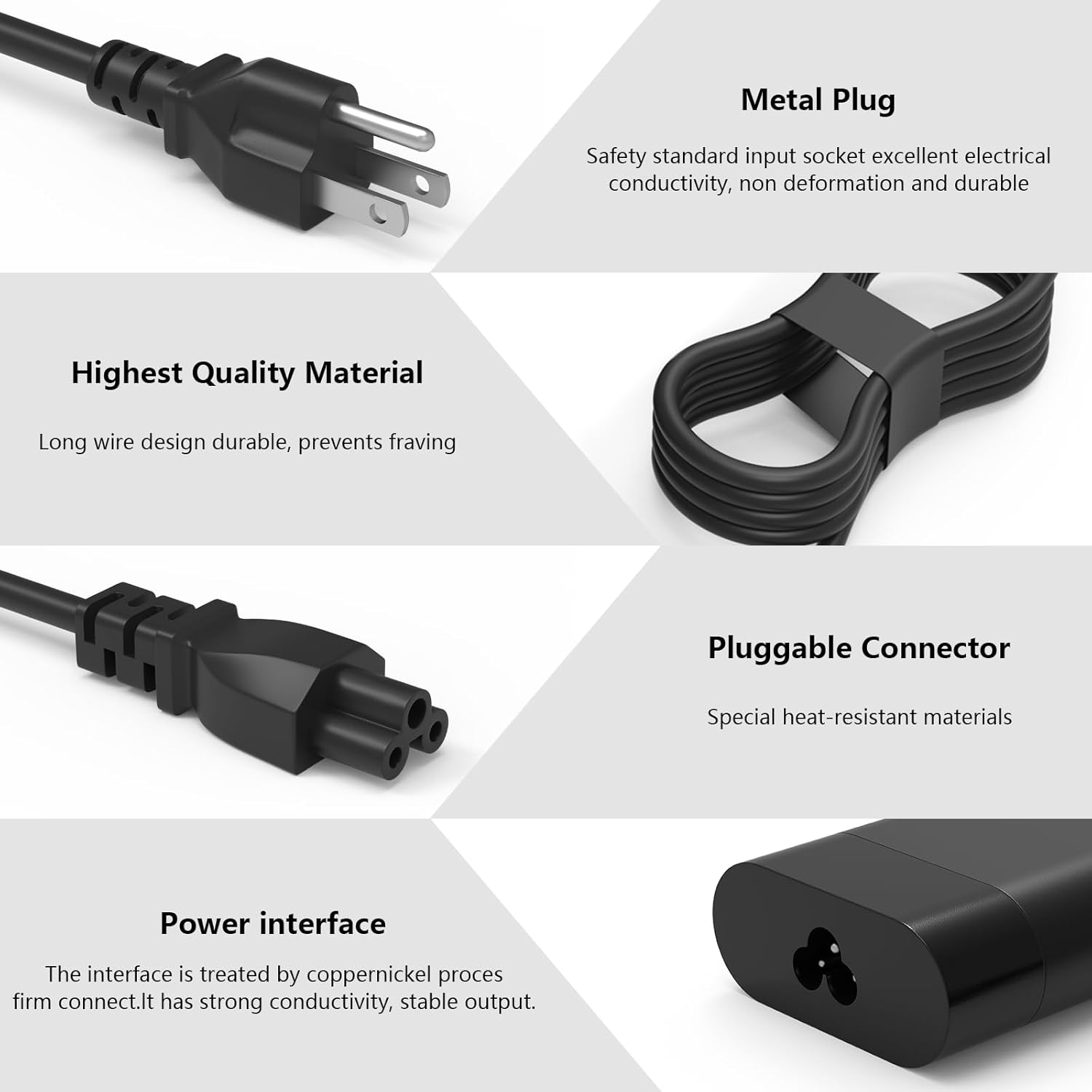 140W USB-C PD 3.1 Charger Compatible with HP OMEN Transcend 14-fb0000 MAX 16-ah0000 OmniBook Ultra 14-kd(Intel) Spectre x360 16-aa0000 ZBook/EliteBook Ultra G1a Victus 16-s0000 Laptop Power Supply