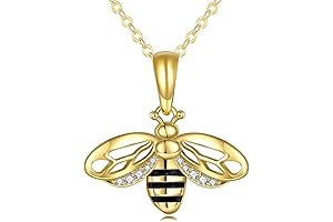 Bumblebee Jewelry: Pendant Necklace Sterling Silver Gifts for Women