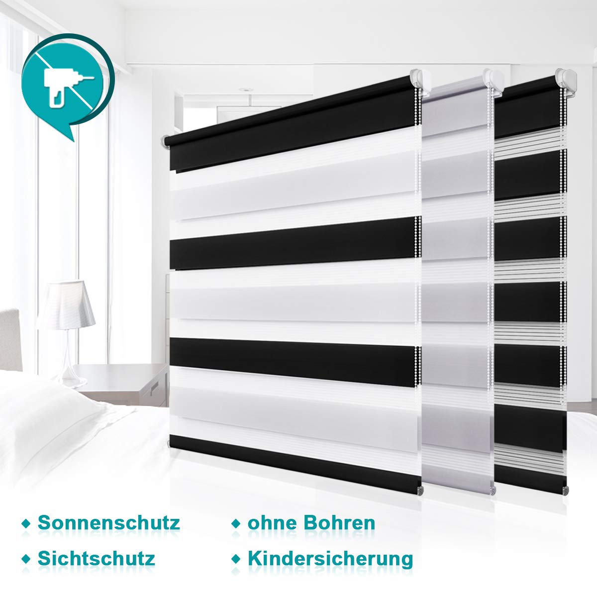 Buy Homland Zebra Roller Blind Dual Roller Zebra Double Roller Day and