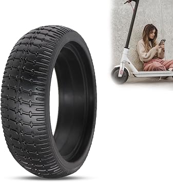 6.5 Inch Electric Scooter Solid Tire, 6.5x45 Rubber Puncture-proof Tires, for Electric Scooter Front or Rear Replacement Tires
