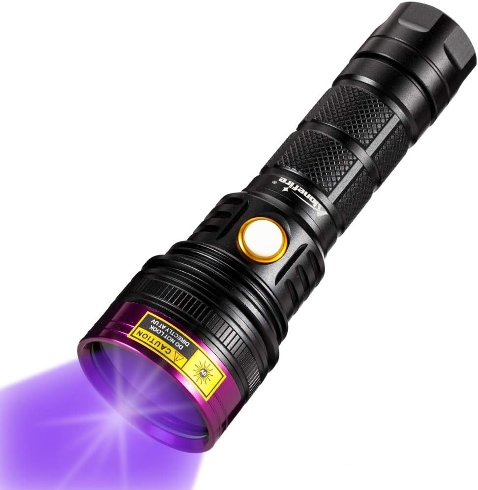 SV143 Lampe Torche UV LED 365nm 10W USB C Rechargeable Lampe