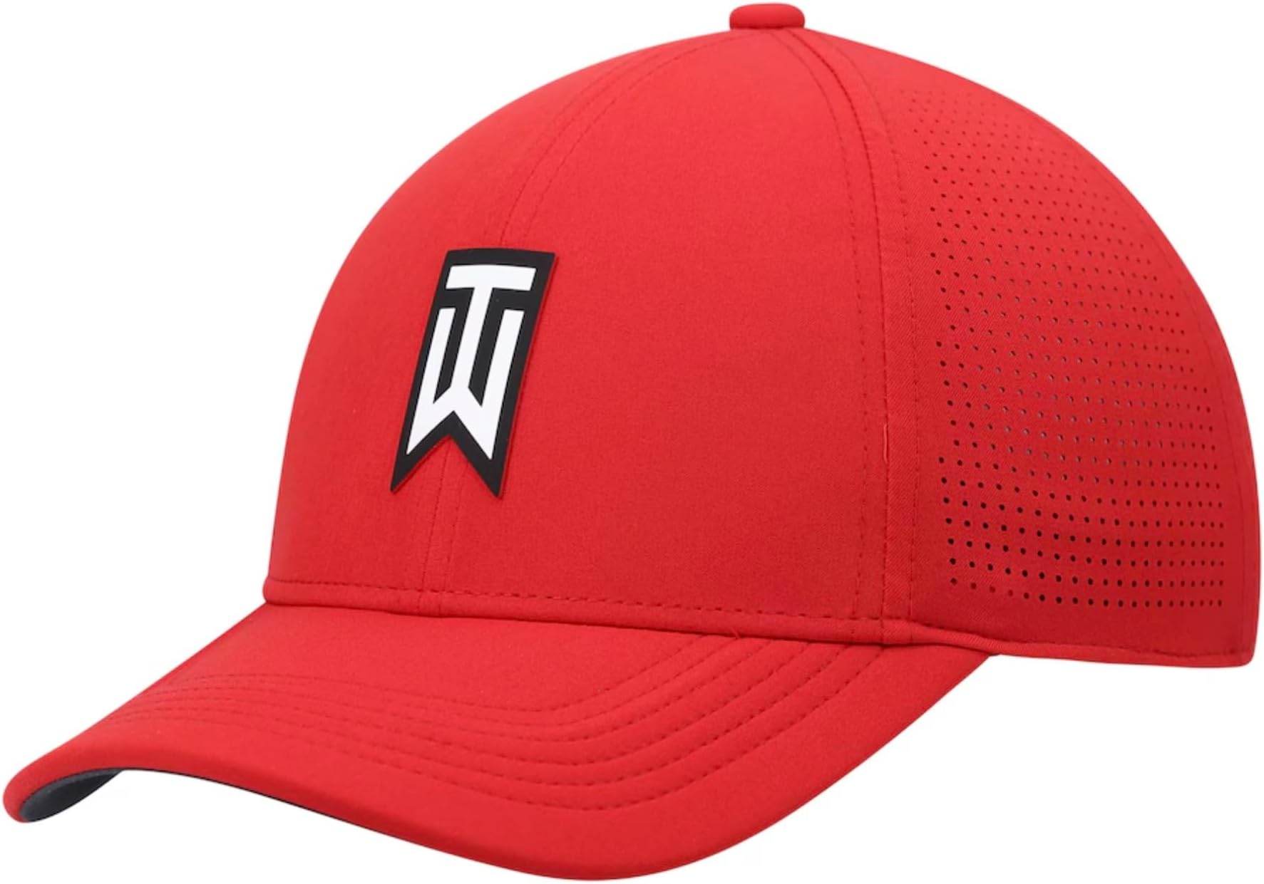 Nike Men's Adult Tiger Woods Legacy91 Golf Dri Fit Flex Fit Cap Hat (as1, Alpha, m, l, Red)
