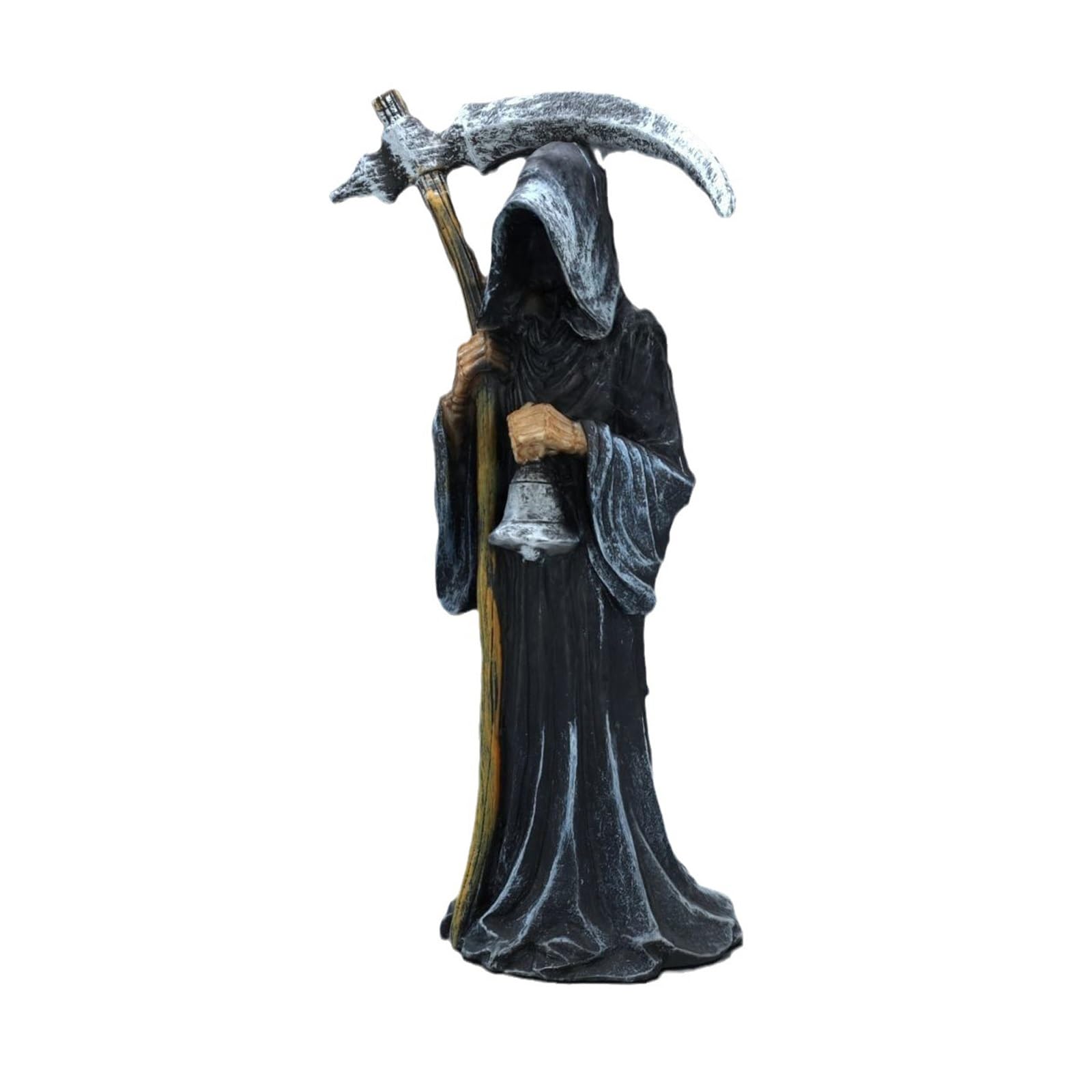 Amazon.co.jp: 死神像、鎌を持つ聖なる死神、黒いハロウィーン像
