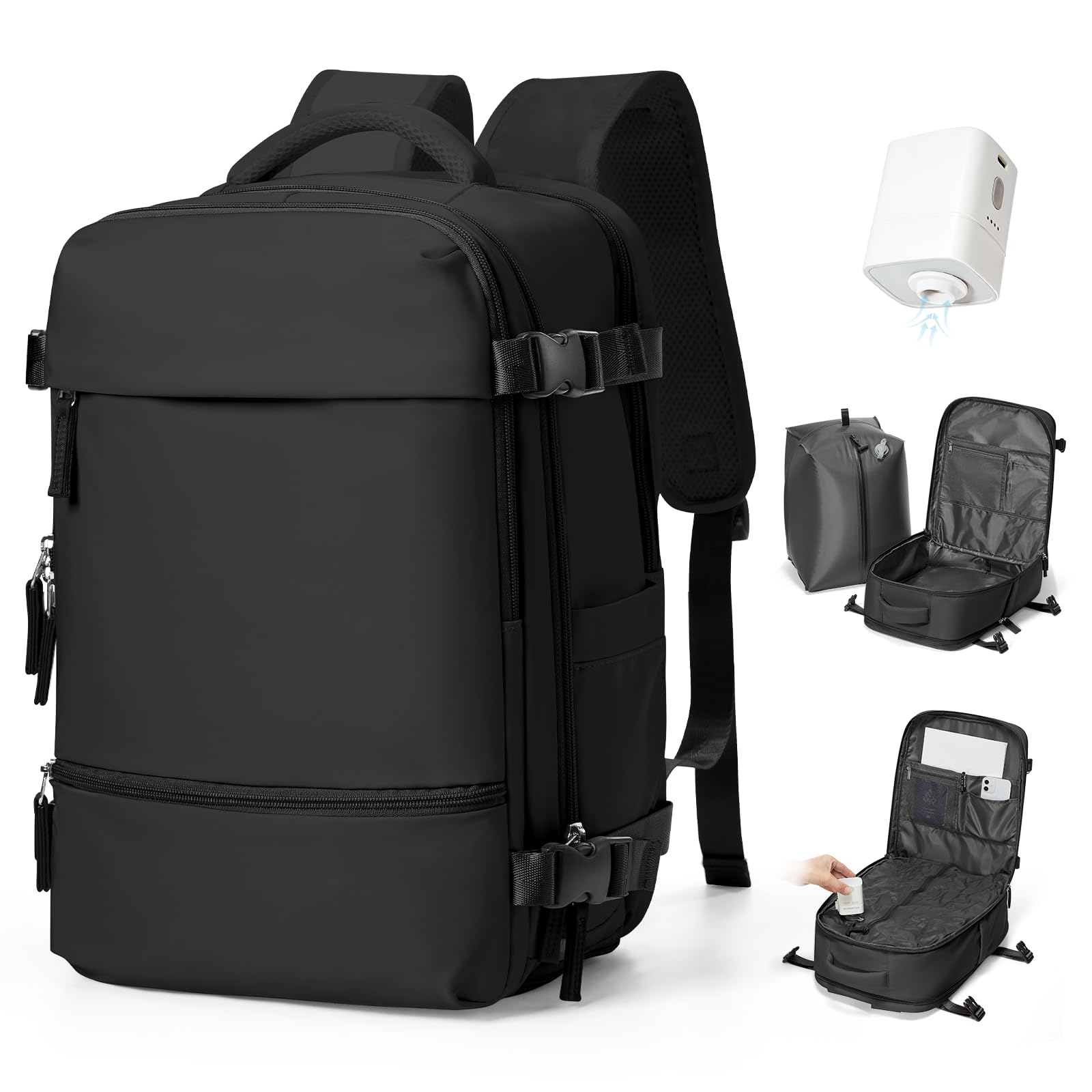 SZSYCN Zaino Sottovuoto Viaggio con Pompa Bagaglio a Mano Ryanair 40x30x20 Zaino Aereo 40x20x25 Ryanair Sottovuoto Borsa da Viaggio 40x30x20 Aereo Bagaglio a Mano Borsa da Lavoro per Laptop