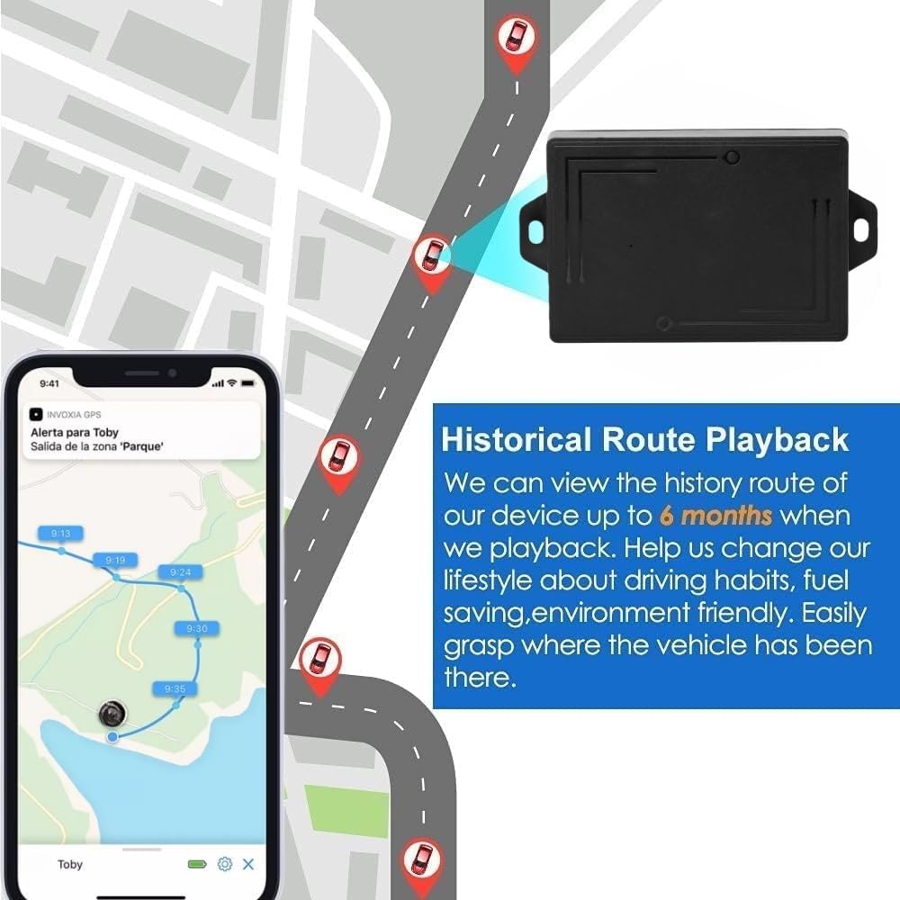 GPS Tracker per auto 4G 10000 mAh 160 giorni standby impermeabile monitoraggio in tempo reale APP/piattaforma anti-allentamento GPS localizzatore per moto, bicicletta, camion, flotta – forte magnete