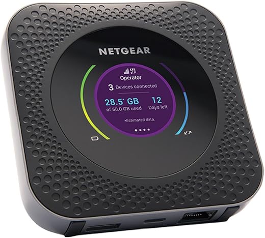Netgear Nighthawk M1-MR1100 Mobile Hotspot Router (Black) – Wi-Fi, USB, Ethernet (Dual_Band, 1 gigabits_per_Second)
