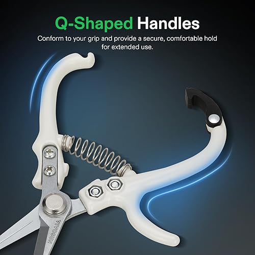 Miniatura 3 de VIVOSUN Tijeras de podar para jardinería, podadoras ligeras para jardinería, tijeras de jardín para cortar flores, recortar ramas, tijeras de