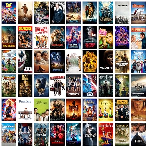 Image of Craft Qila Cardstock Movies Pack Of 54 Aesthetic Wall Collage Kit, Girl Room Decor, Dorm Decor, Photo Collage Kit, Wall Collage