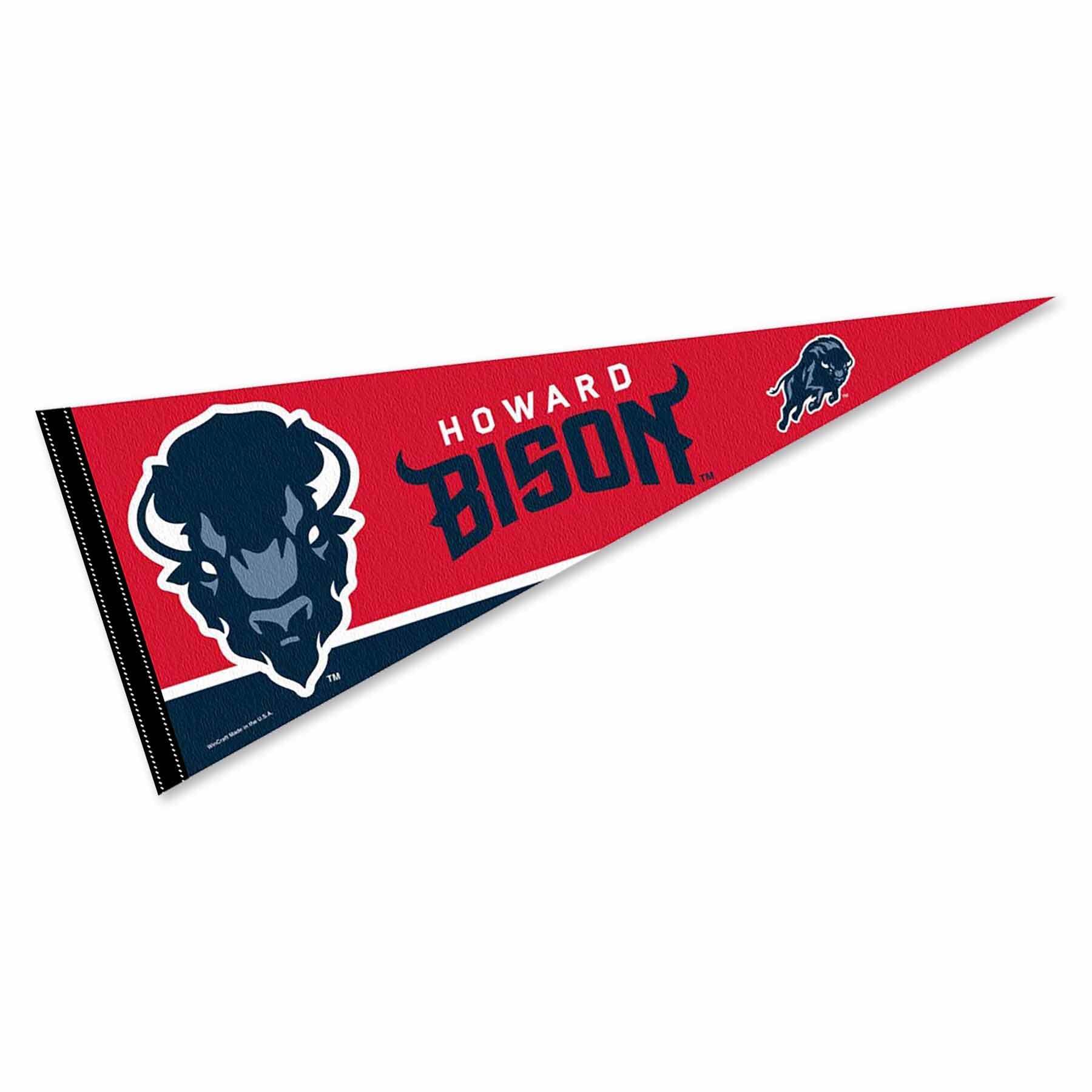 Howard Bison Pennant Full Size Felt