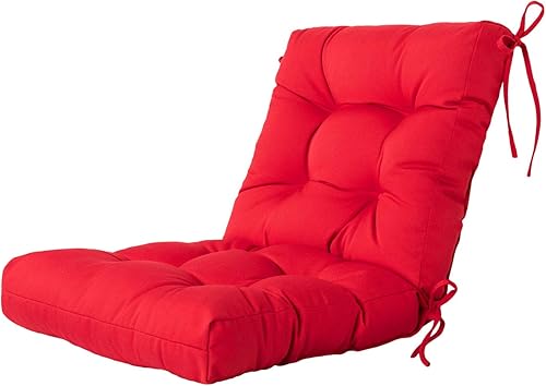 ARTPLAN Cojines de mimbre para silla para todo tipo de clima, almohada copetuda con respaldo para muebles de exterior