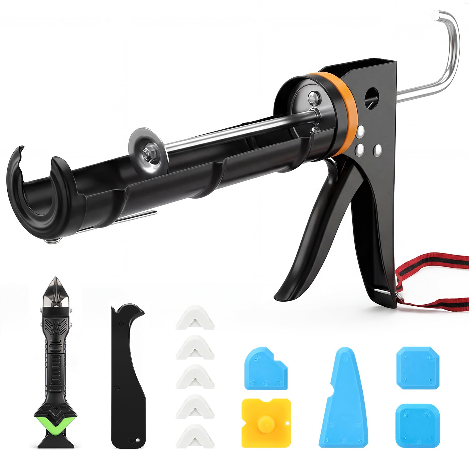 Pistolet à Cartouche Silicone Professionel en Métal