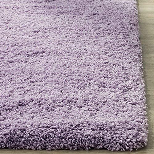 Image of Urban Modern Decor Featuring Soft Shaggy Carpet & Rug for Your Bedroom and Livingroom [Size-3x5 feet & Color-Light Purple].