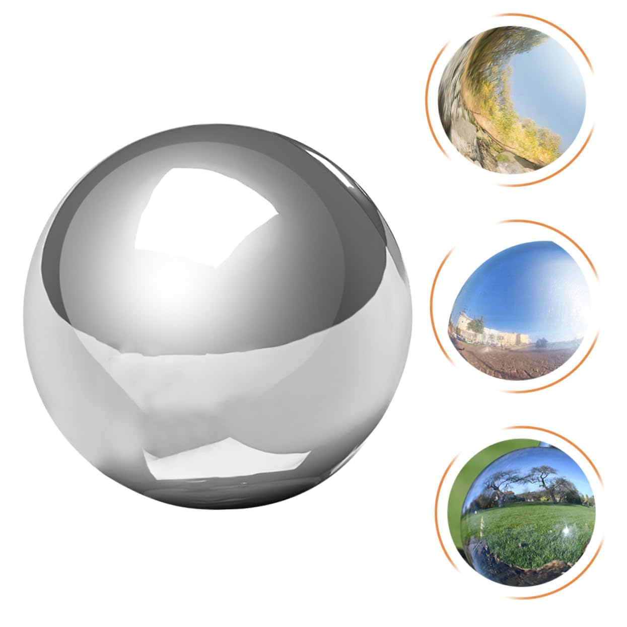 Gazing Acciaio Inossidabile Sfera Riflettente Decorativa Per Giardino Resistente e Leggera Perfetta Per Interni Ed Esterni Abbellisci Tuo Spazio
