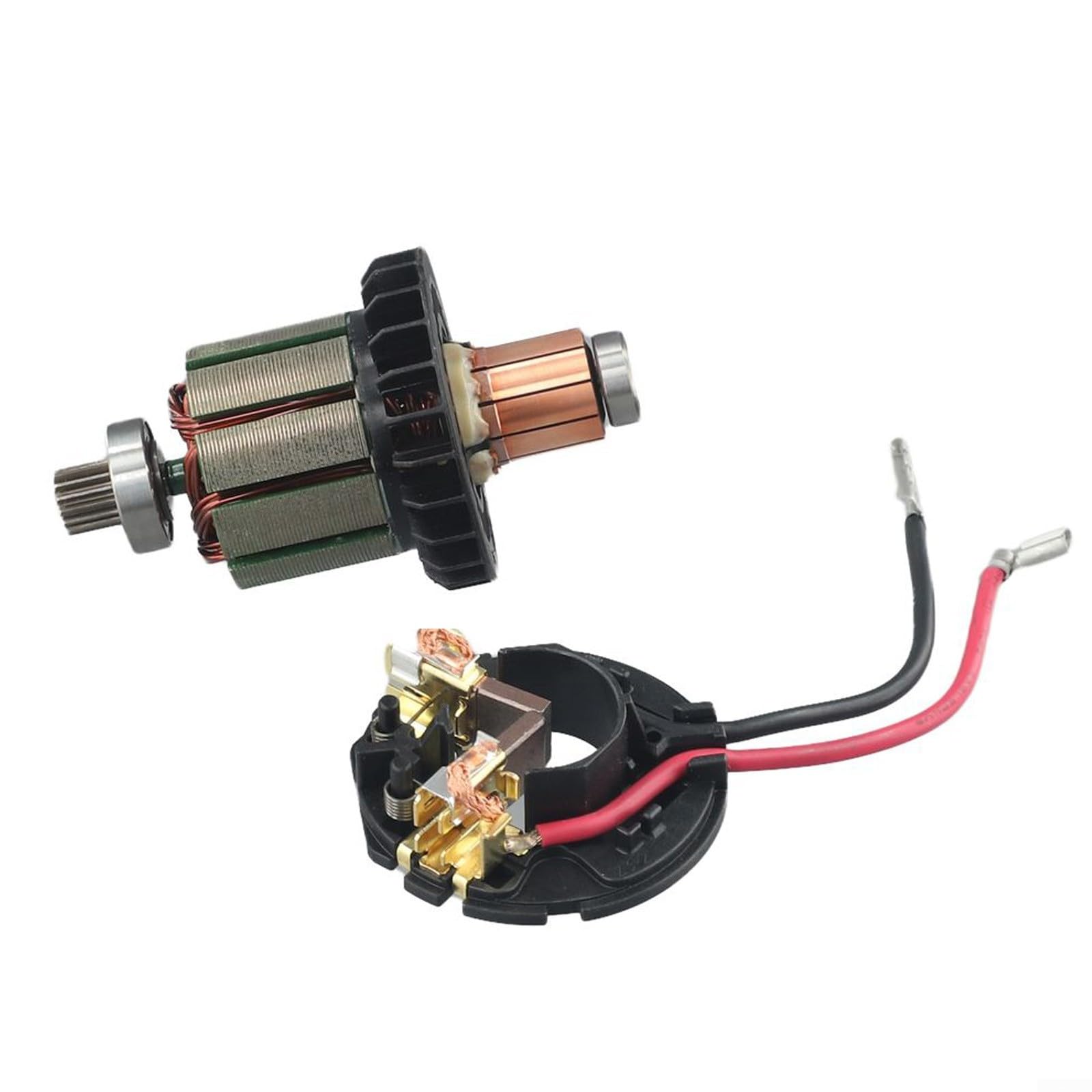 Rotor DDF482 - Armatura e porta spazzole di carbone per modelli Makita DDF482, parte 619380-9 619583-5, ricambio per HP482D DHP482RME XPH10