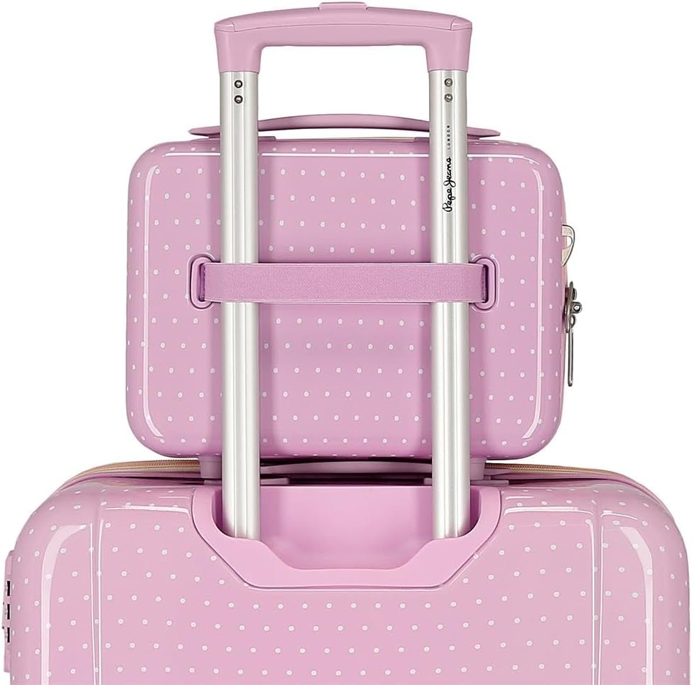 Pepe Jeans Sandra Schulrucksack, rosa, Verstellbare Schulterriemen für bequemes Tragen, Verschiedene Fächer, von Joumma Bags, Pink, Nececer Adaptable