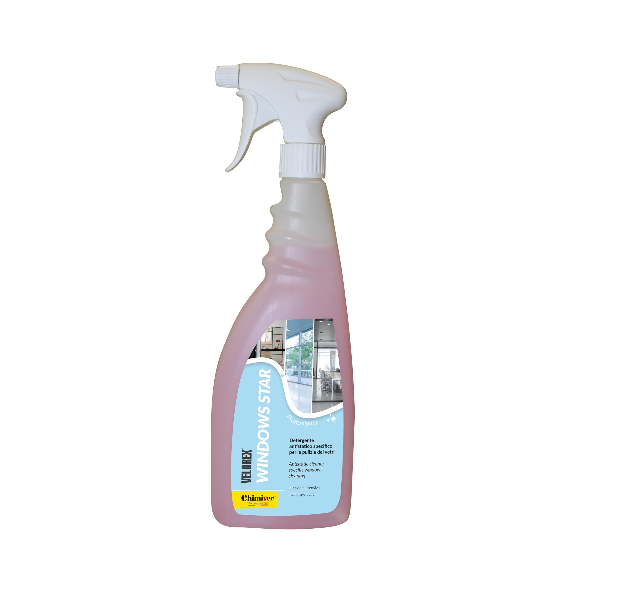 Chimiver Kit Clean Padel Set detergenza campi da Padel Windows Star detergente antistatico vetri 7L + 2x750ml