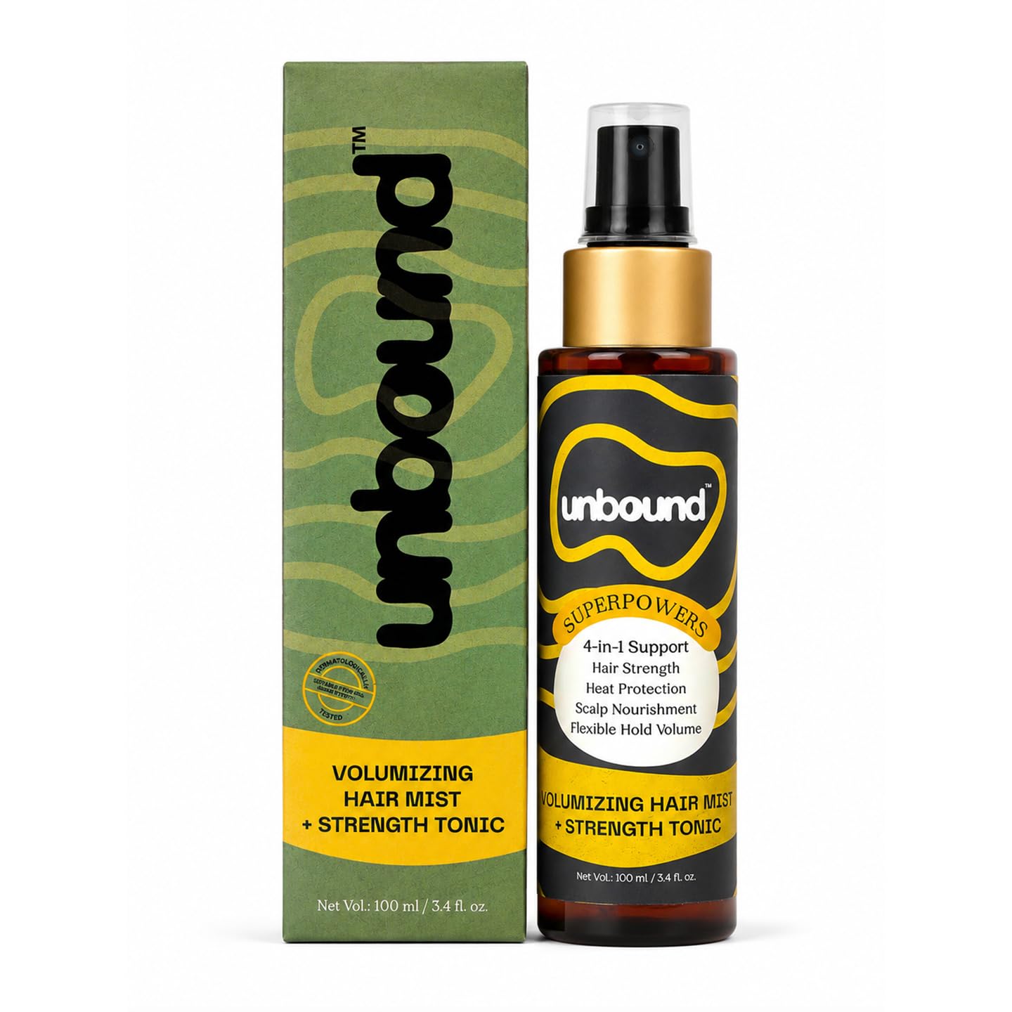 Unbound Volumizing Hair Mist and Strength Tonic | Professional Hair Volumnizing Spray for Fine Flat Hair | Lightweight Root Lift Formula with Nutrient Boost (100 Ml) | Co-created with Dermatologists-image-42