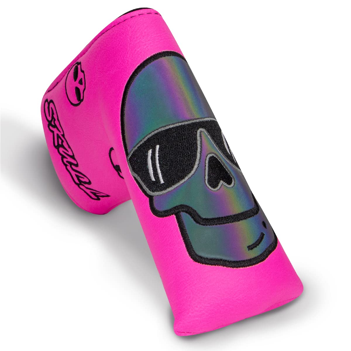 Couvre-club de golf putter couverture de golf rose magnétique en cuir