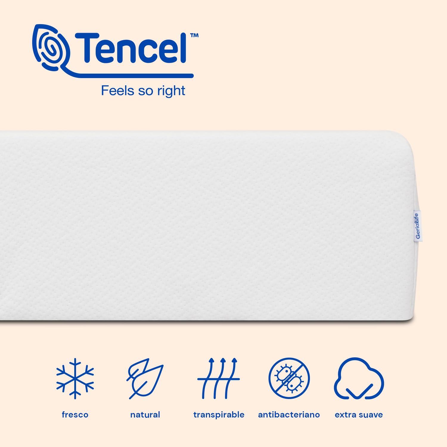 Geriafy Colchón viscoelástico Tencel para cama articulada 80x190 cm | 20 cm de grosor, firmeza media-alta, 3 cm de viscoelástica y funda de Tencel suave y transpirable