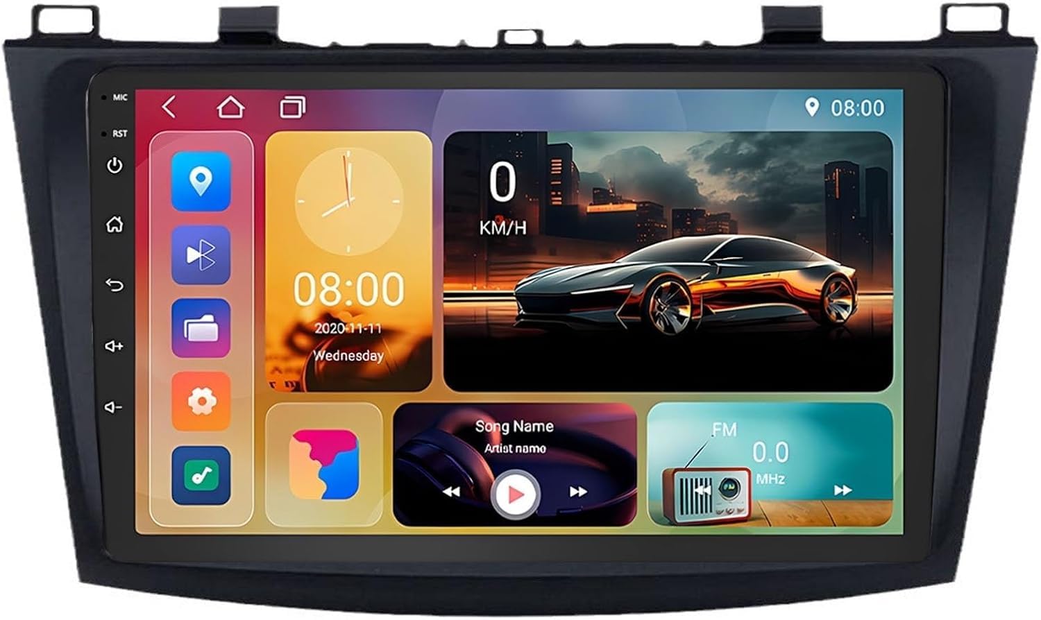 ,H7 8g+128g,9-calowy Android 15 samochodowy odtwarzacz dla Mazda 3 2010-2013, ekran dotykowy IPS, radio, bezprzewodowy Carplay, Android Auto, GPS, WiFi, Bluetooth, DSP, OBD2, DVR