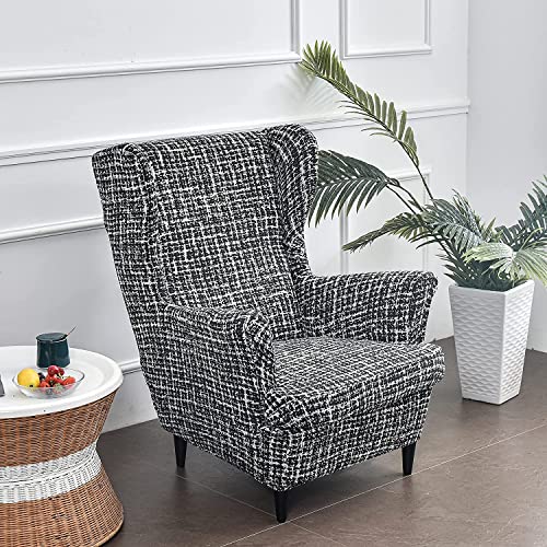 Funda de terciopelo elástica para sillón orejero OBASDFD premium 8