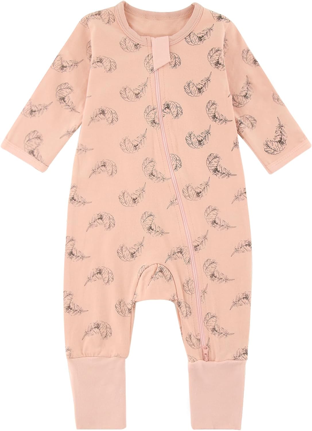 Baby Boys Girls Cotton Long Sleeve zipper jumpsuit Baby 2 way zipper cozy warm fall/Winter jumpsuit 3M-3Years