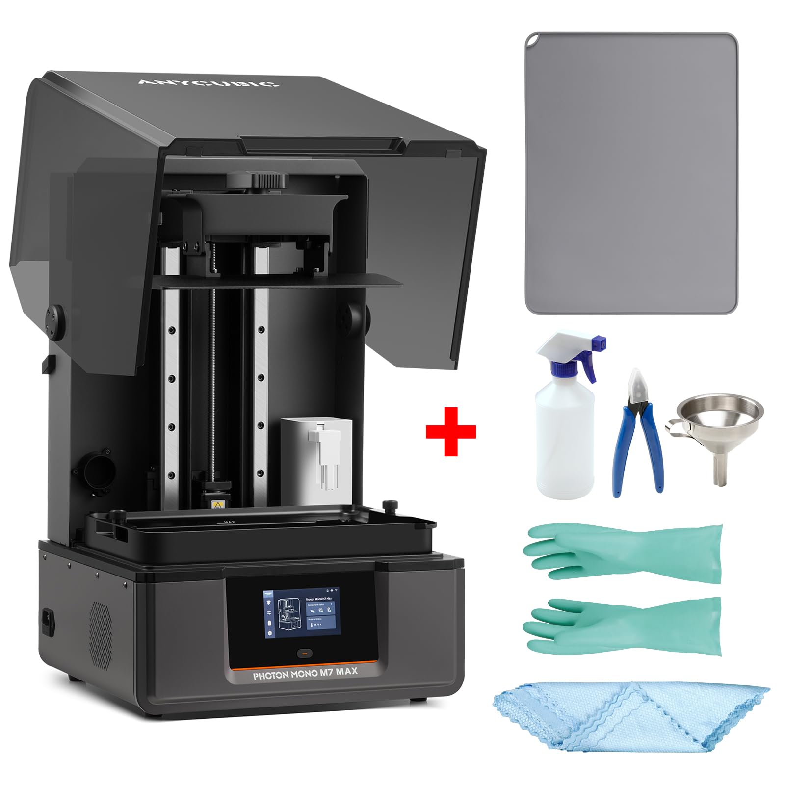 ANYCUBIC Photon Mono M7 MAX 3D-Drucker and Reinigungswerkzeugset Bundle