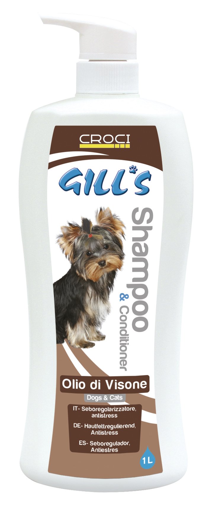 Croci Gill's Shampoo and Balm, 1000 ml, 1000 ml (Pack of 1)