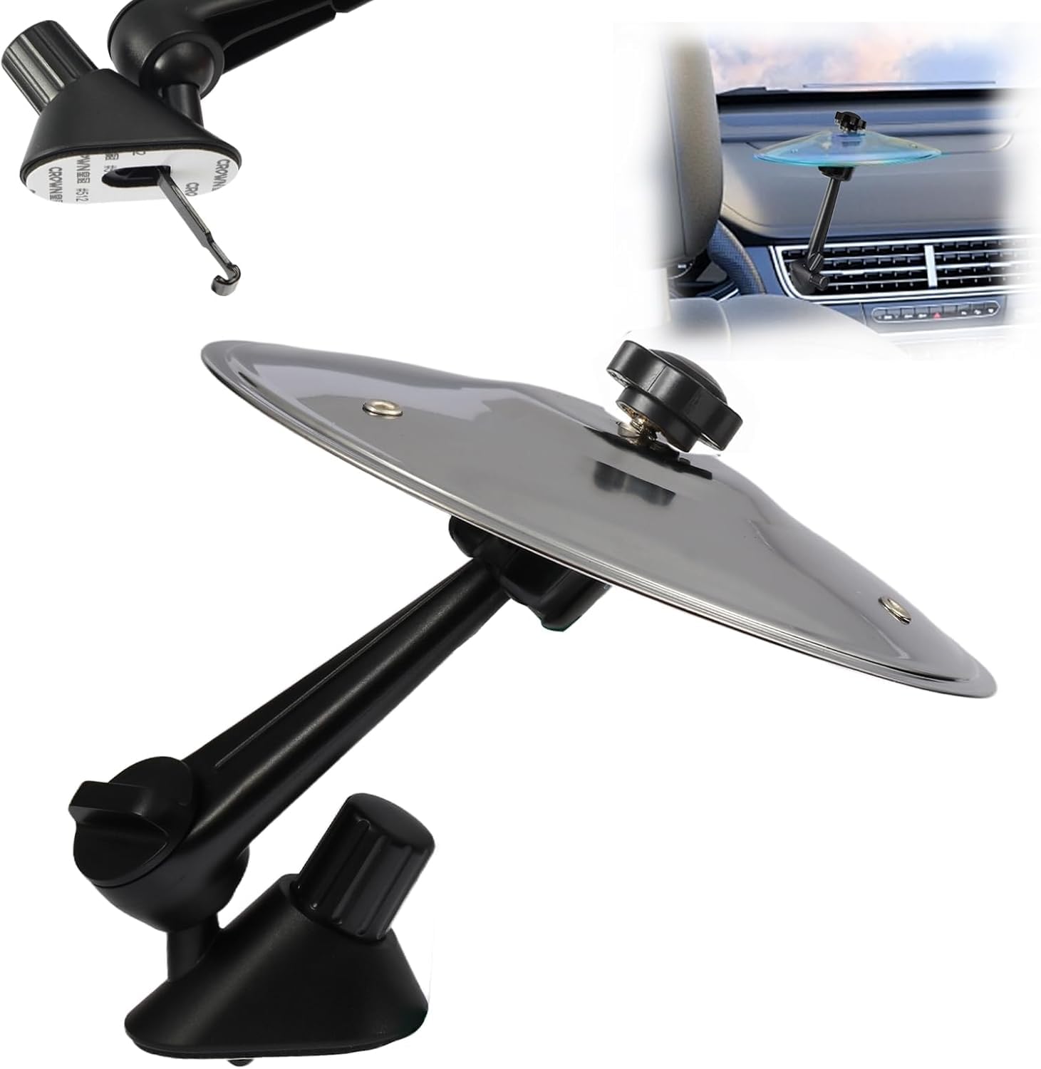 Auto Crash Bacino Auto Tamburo Car Cymbals Auto Tamburo Fessura di ventilazione Accessori Auto Divertente Car Crash Cymbals Mini batteria Auto per tutti i tipi di veicoli Amanti della musica