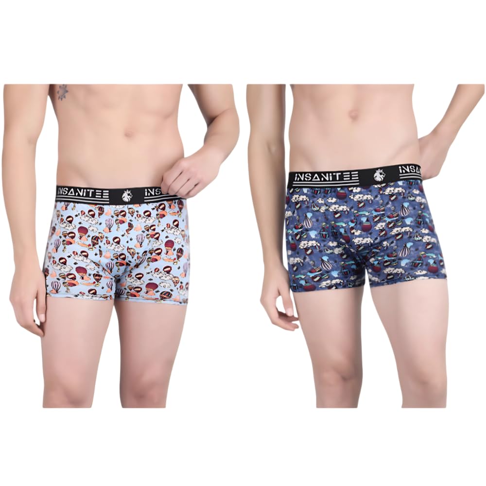insanitee Men's Nylon Stretch Printed Trunk | Ultra-Soft, Breathable Innerwear for Men | Stylish & Supportive Fit-picture-44