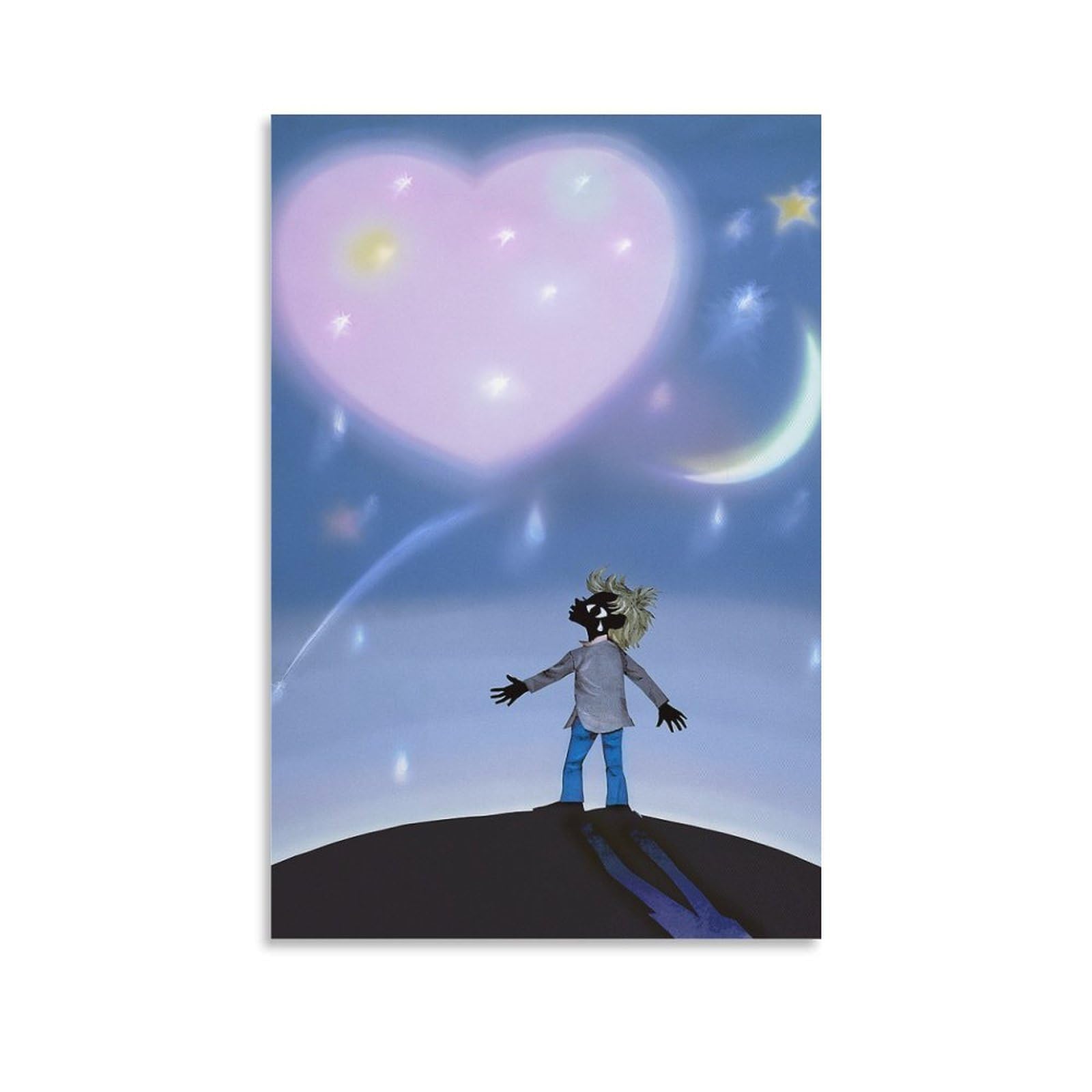 Amazon.co.jp: 藤城清治 上を向いて歩こう 絵画 ポスター 工芸品の装飾