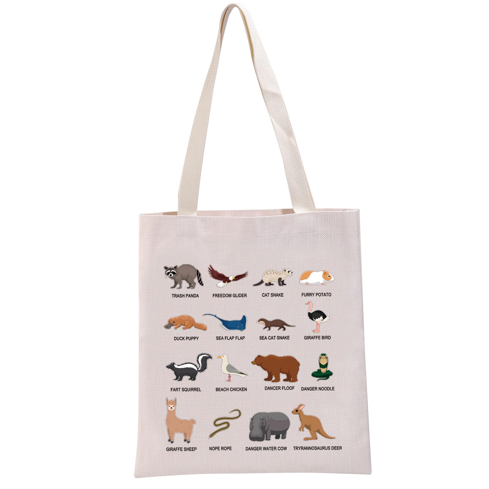 G2TUP Zoology Lover Gift Animals Of The World Tote Bag Zoo Keeper Zookeeper Handbag Animal Lover Gift