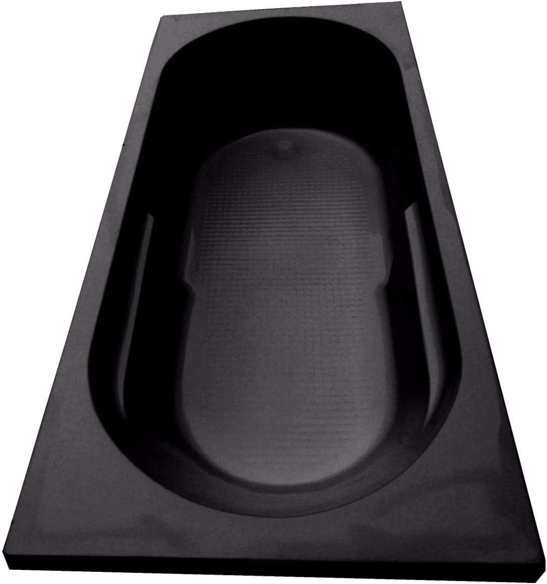 MADONNA Melody Acrylic 5 feet Rectangular Bath Tub (Black)