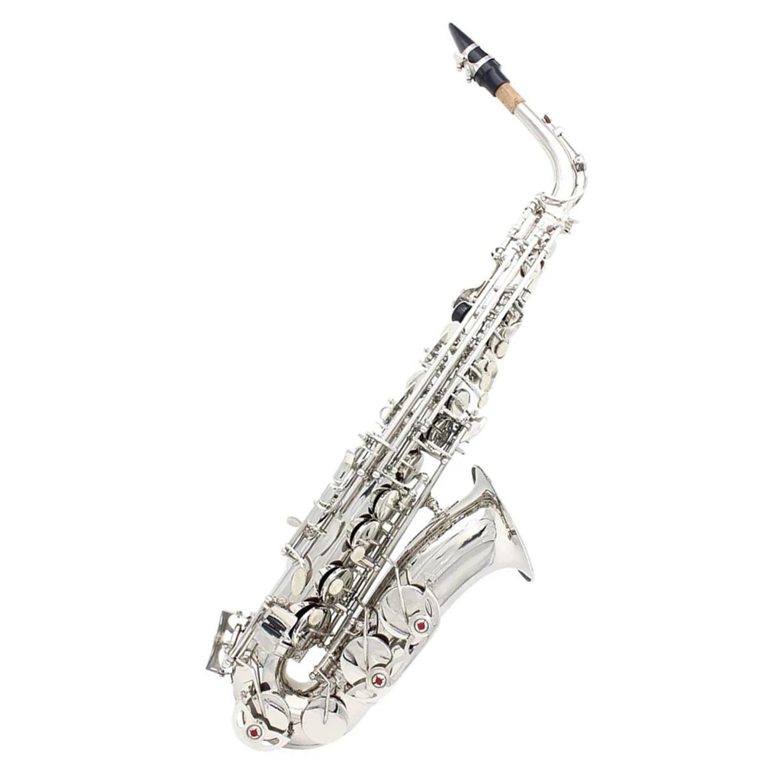 Saksofony dla miłośników muzyki Saksofon altowy Silver Eb do ćwiczeń na instrumentach dętych blaszanych