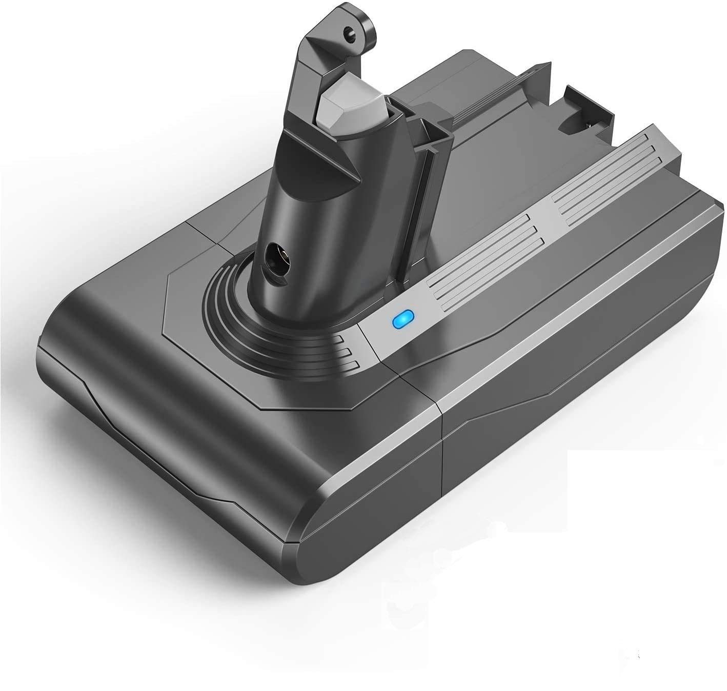 FLYLINKTECH Ersatz Dyson V6 Akku 6,0Ah 21.6V für Dyson DC62 DC58 DC61 DC59 DC74 DC62 Animal Staubsauger SV03 SV04
